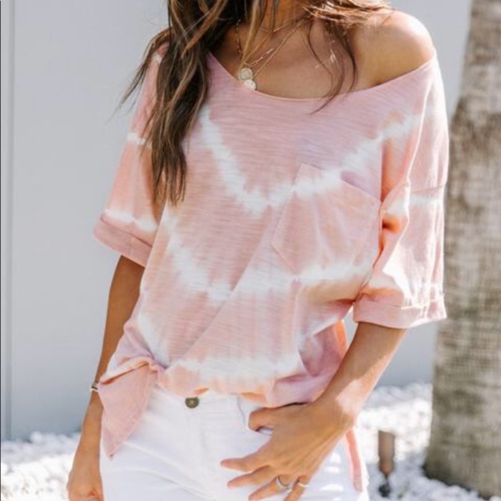 Hem & Thread tie dye top
